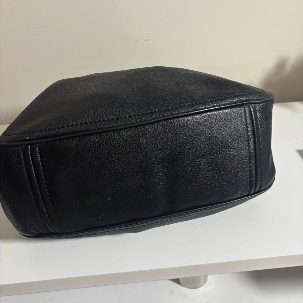 kate spade Black Leather Hobo with Gold Chain Handle